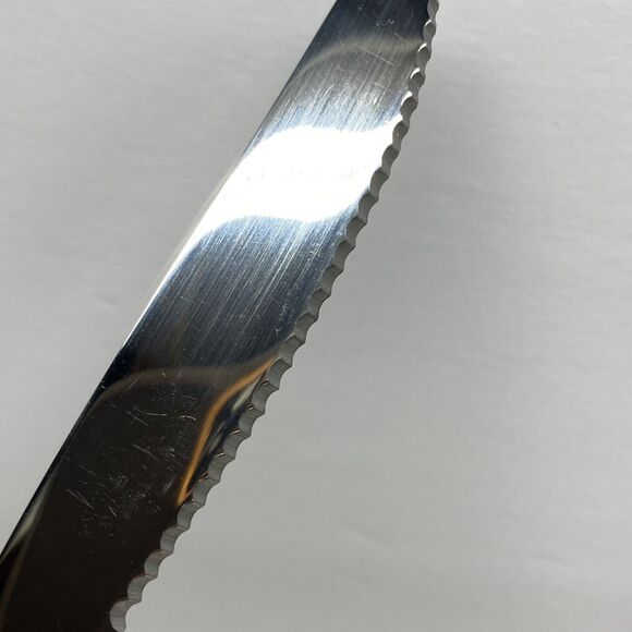 12 Pc. Picnic Time Flatware Silverware White Stainless Steel Dining Holiday - Picture 6 of 7